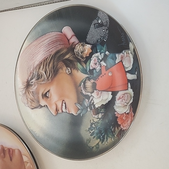 Franklin Mint Princess Diana Limited Edition Collector's Plates Set of 3 - Picture 2 of 10